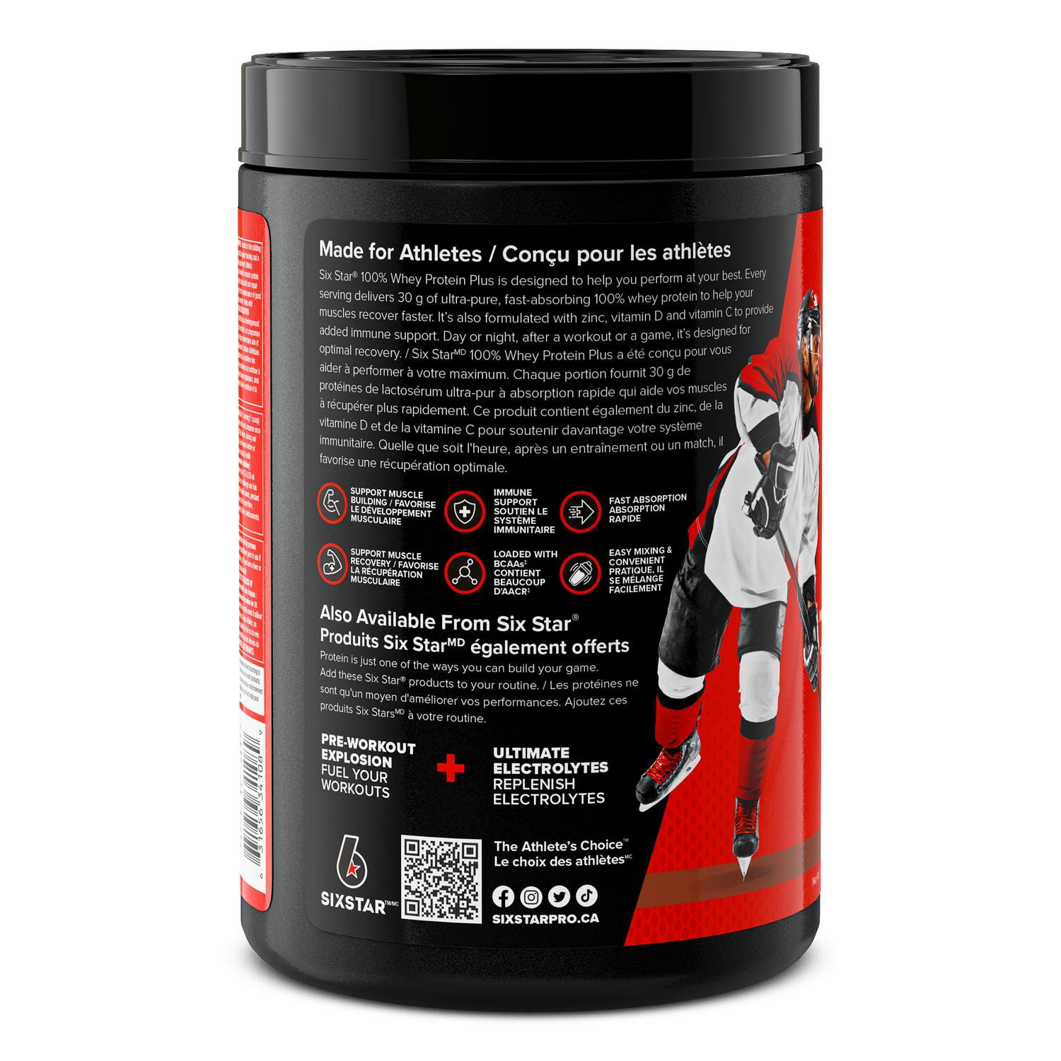 Six Star 100% Whey Protein Plus, Whey Protein Powder, Whey Protein Isolate & Peptides, Lean Protein Powder for Muscle Gain, Whey Isolate Protein Shake, Chocolate, 2 lbs