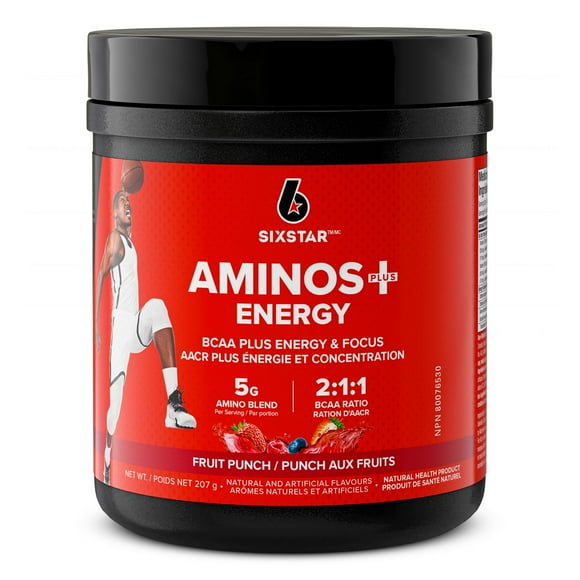 Six Star Aminos + Energy Fruit Punch 30 portions
