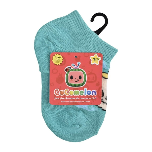 Cocomelon Toddler Girl's 3 Pack Low Cut Socks, Cocomelon Toddler 3pk Low  Cut Socks 