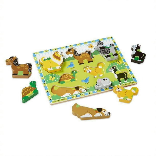 Puzzle bois animaux 8 pièces