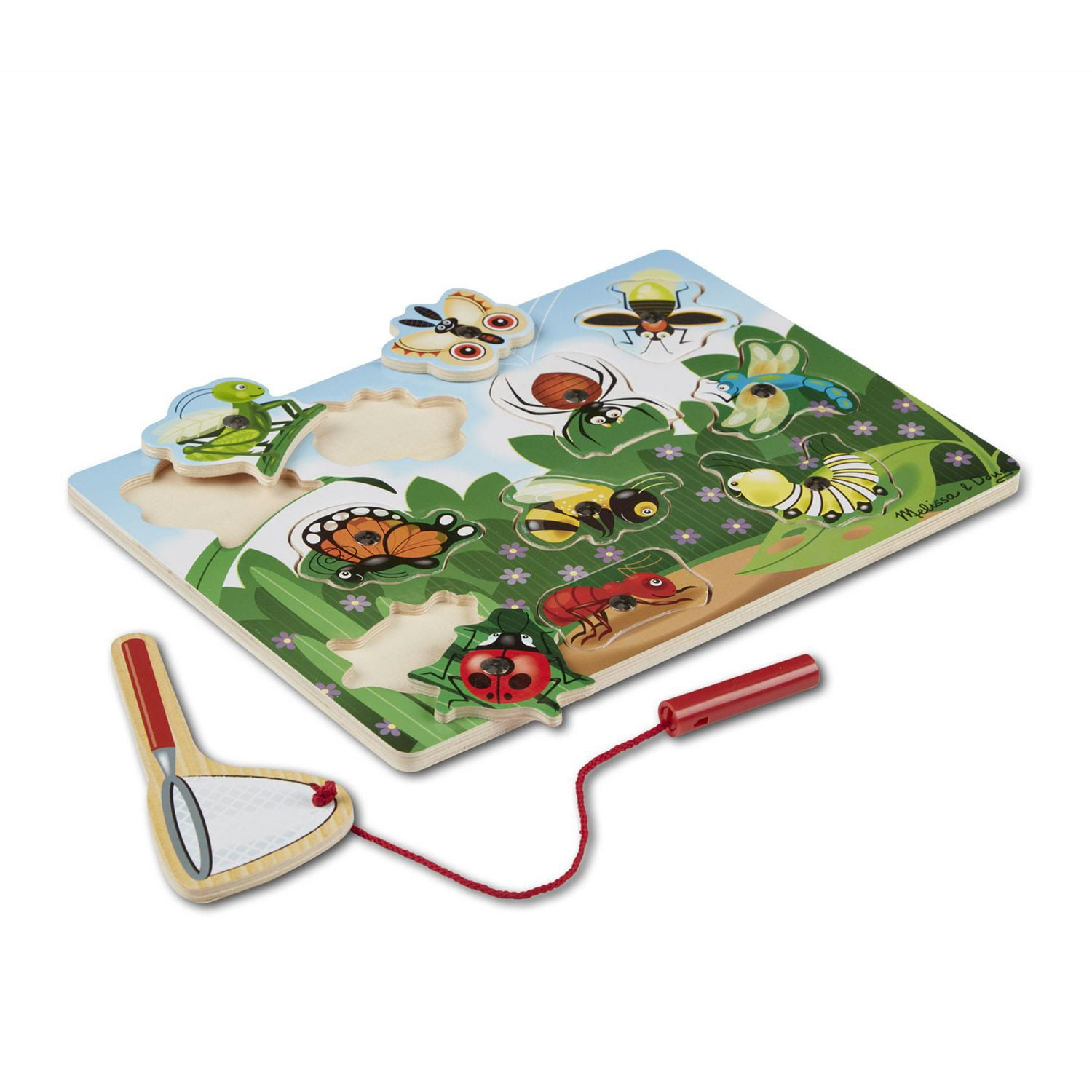 Melissa Doug Magnetic Wooden Game Bug Catching