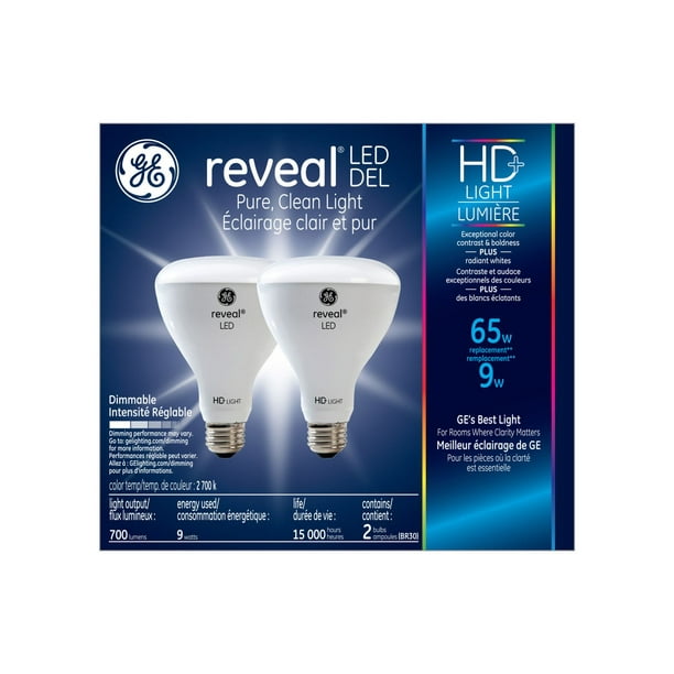 General Electric 9W HD+ DEL R30 Reveal Ampoule