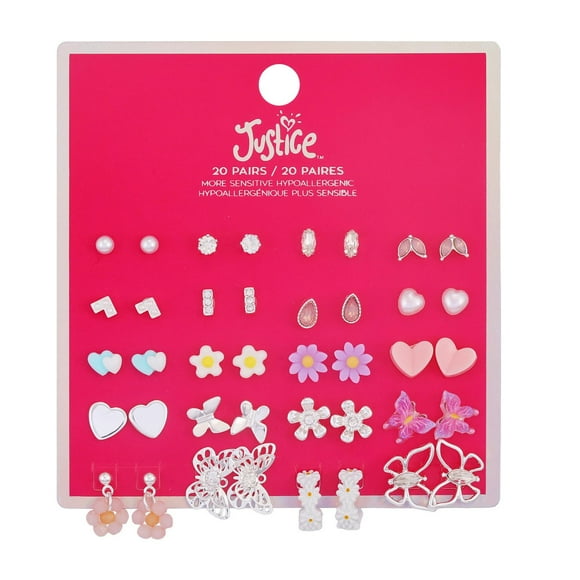 Justice earrings set