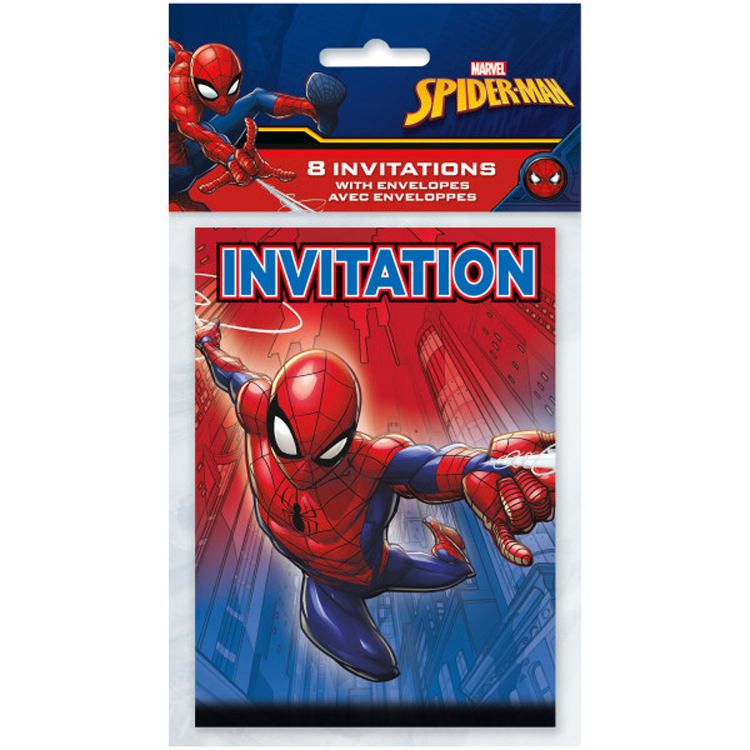8 Spiderman Invitations Walmart Canada