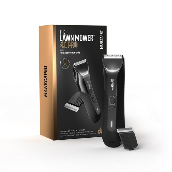 MANSCAPED® The Lawn Mower® 4.0 Pro Men's Groin & Body Hair Trimmer with Additional SkinSafe™ Replacement Blade, Men's Electric Shaver
