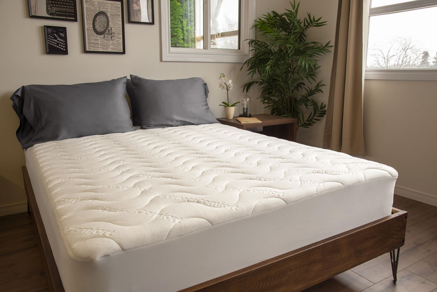 luxury bamboo mattress pad