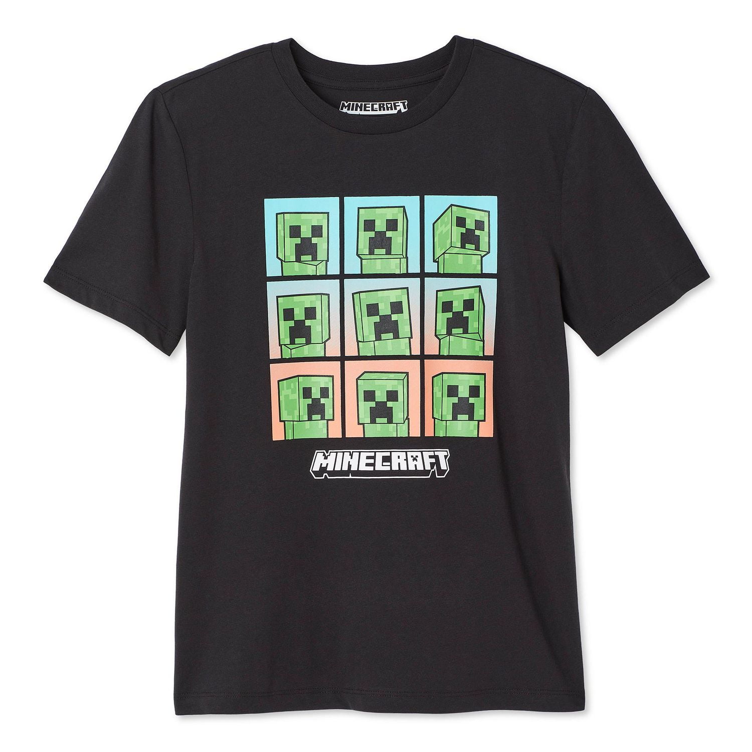 T-shirt avec imprimé graphique Minecraft pour garçons Tailles TP-TG