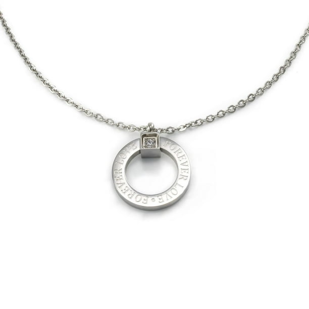 Pure316 - Womens 316L Stainless Steel Roman Numeral Necklace - JKN-316 ...