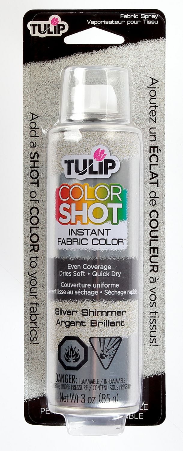 Tulip Color Shot Silver Instant Fabric Colour Spray Walmart Canada