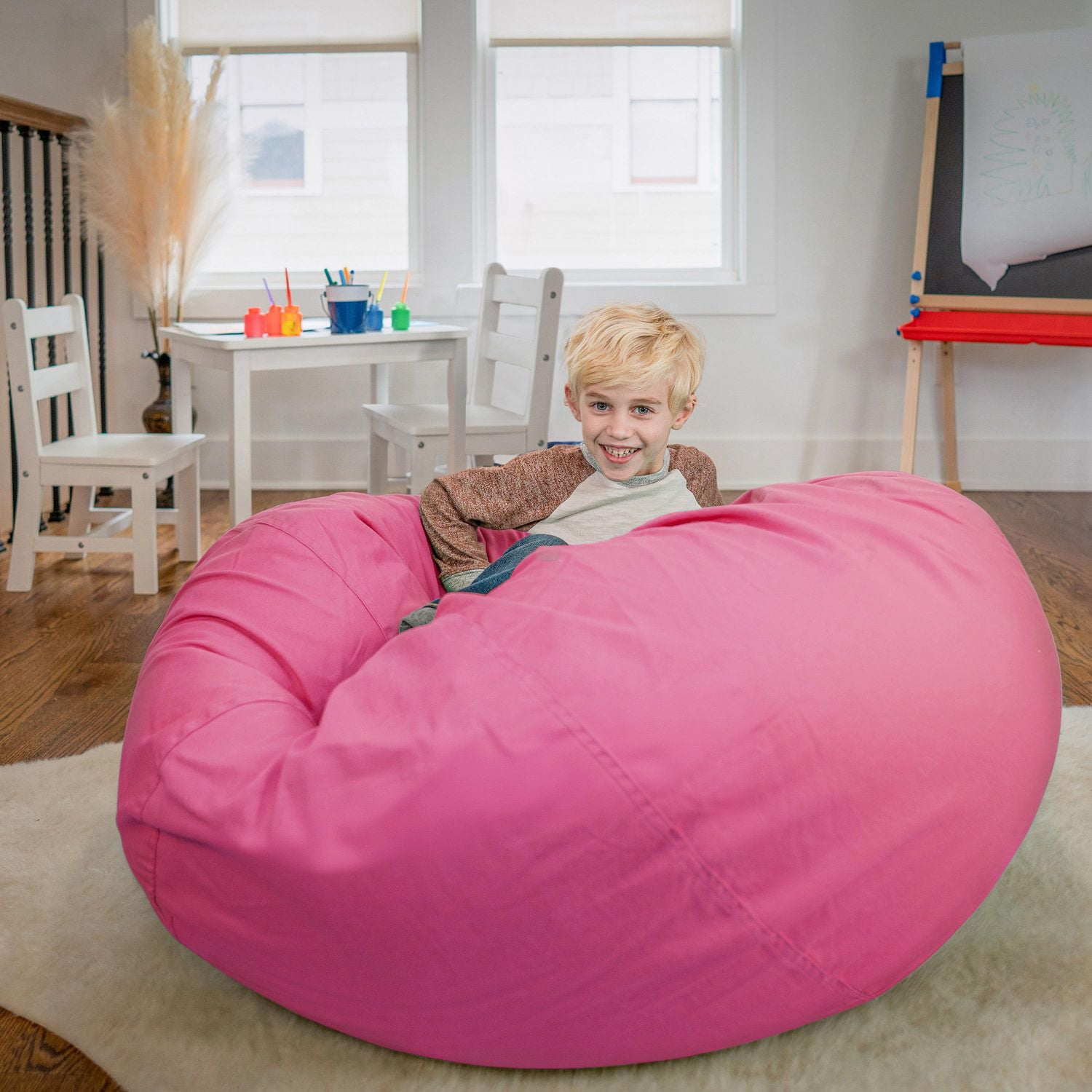 Baby pink bean bag hotsell