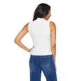 thumbnail image 3 of Iyla Women's Mock Neckline Rib Top, 3 of 6