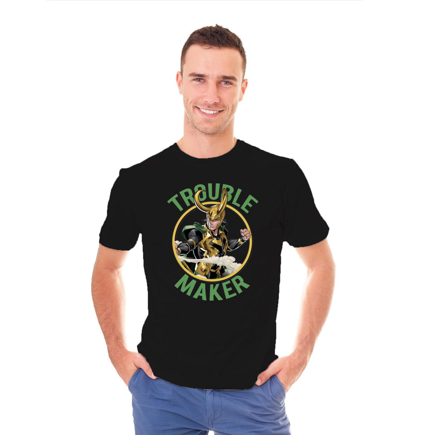 Men's Marvel Loki Trouble Maker Short Sleeve T-Shirt