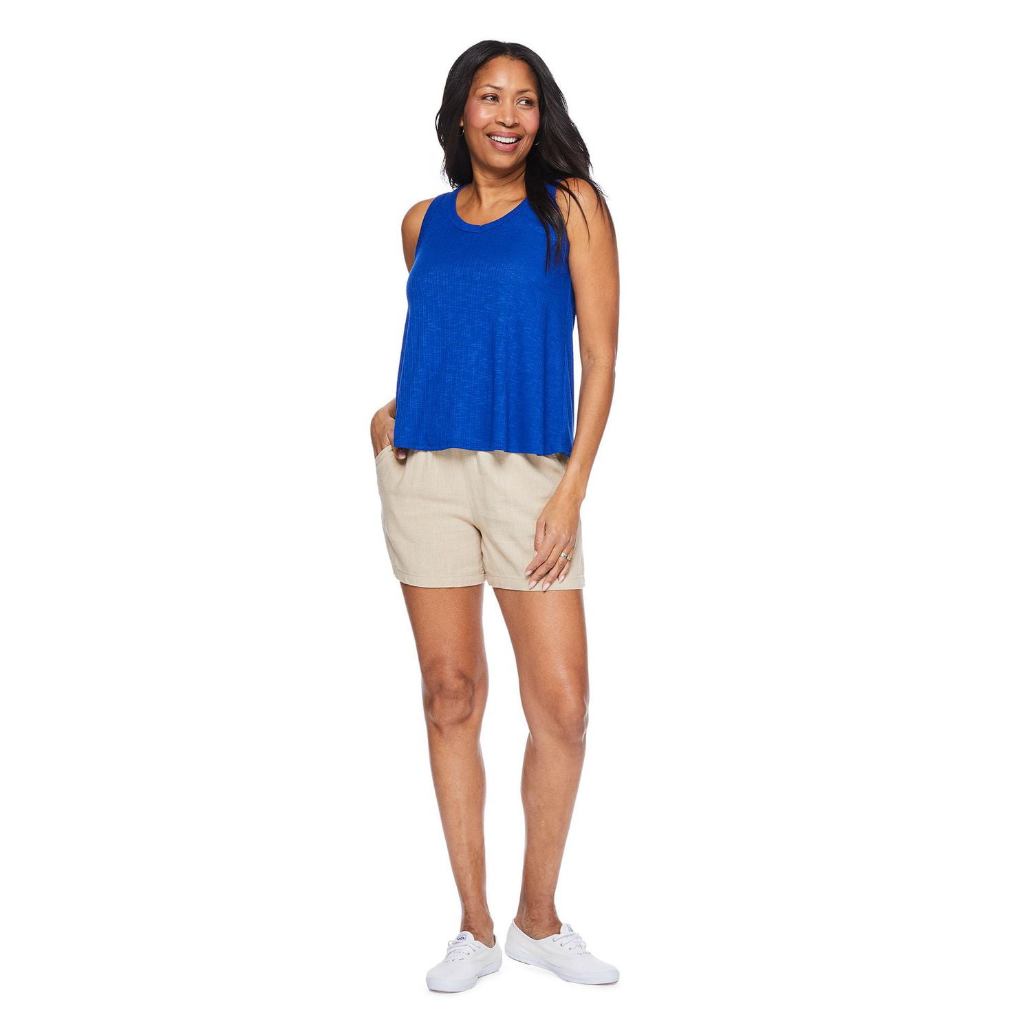Iyla Women's Drapey V-Neckline Tank