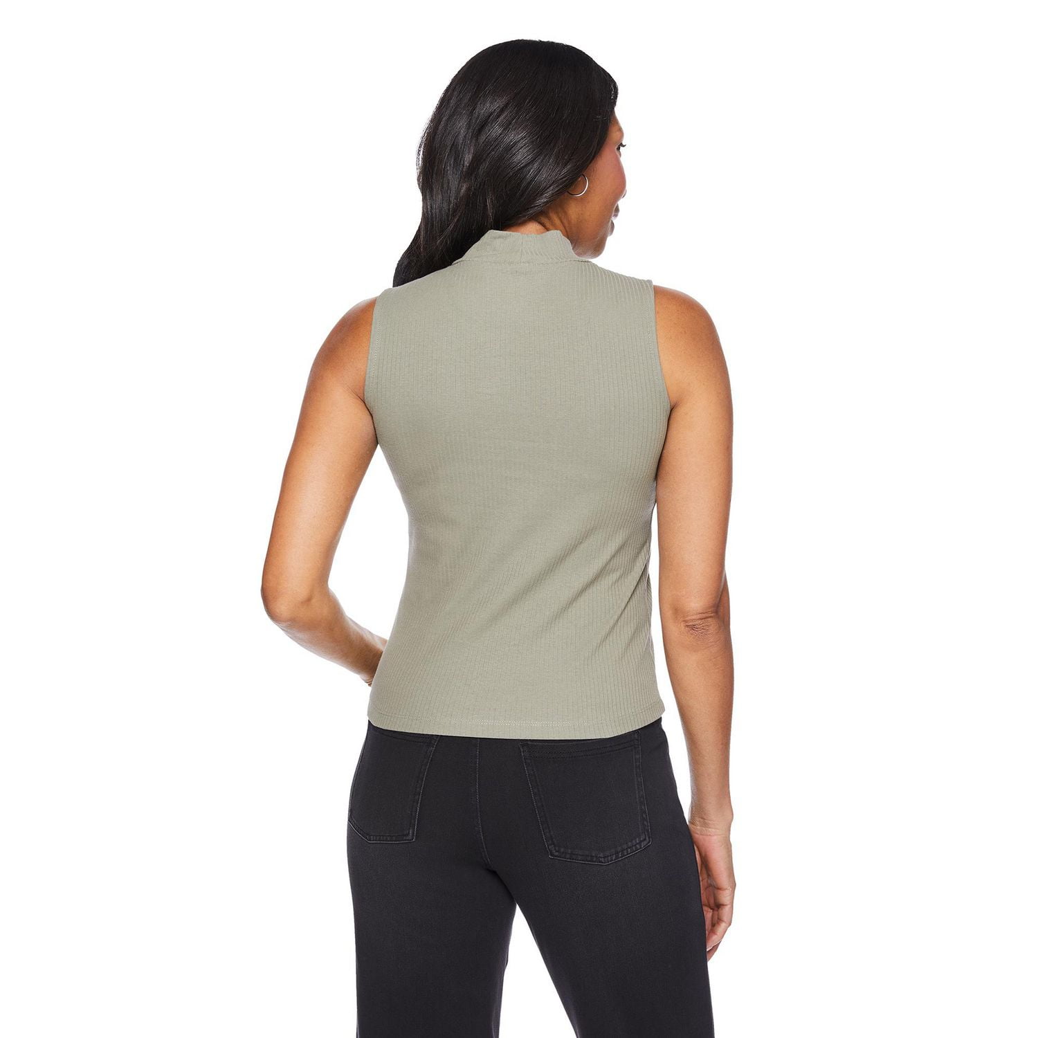 Iyla Women's Mock Neckline Rib Top