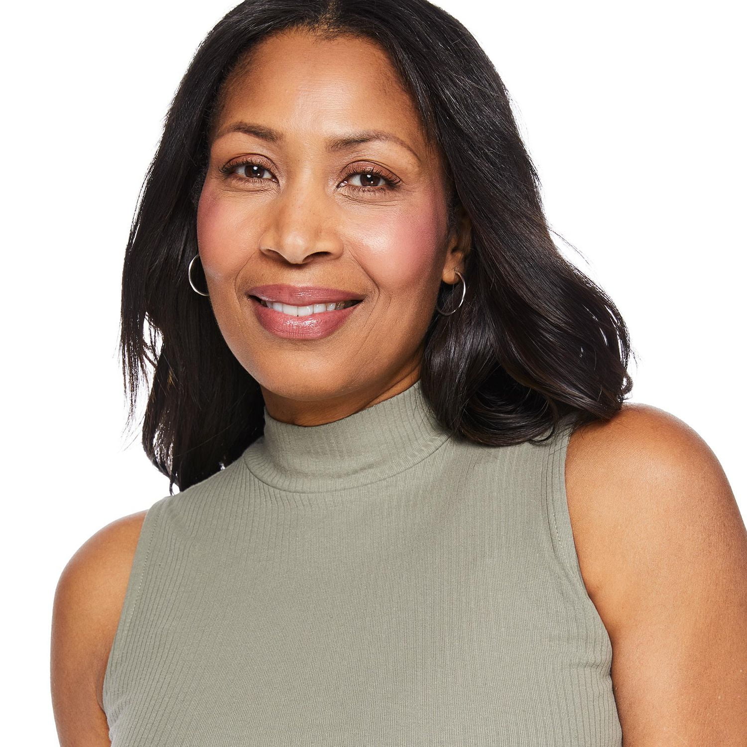 Iyla Women's Mock Neckline Rib Top