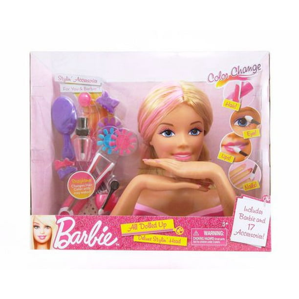 Tête de coiffure Barbie de luxe