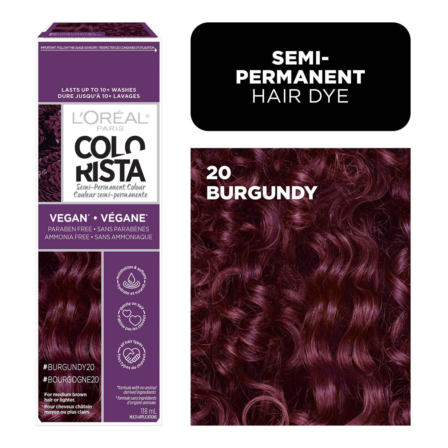 LOreal Paris Colorista Semi Permanent Hair Colour Walmart Canada
