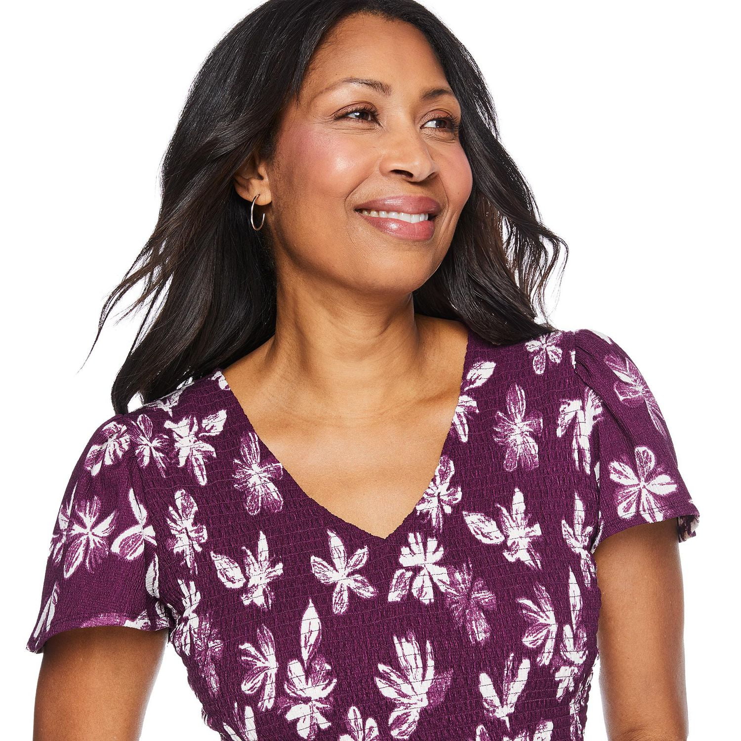 Iyla Women's Smocked Bodice Maxi Dress