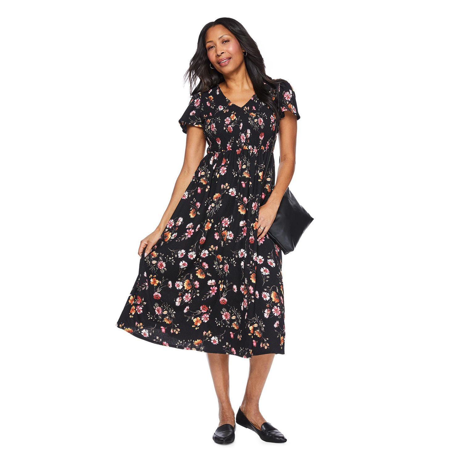 Iyla Women's Smocked Bodice Maxi Dress