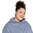 thumbnail image 3 of Robe mi-longue en molleton avec capuchon George Plus pour femmes, 3 of 5