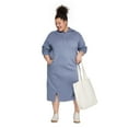 thumbnail image 4 of Robe mi-longue en molleton avec capuchon George Plus pour femmes, 4 of 5