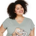thumbnail image 4 of George Women's Plus V-Neckline Nightshirt, 4 of 6