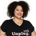 thumbnail image 4 of George Women's Plus V-Neckline Nightshirt, 4 of 6