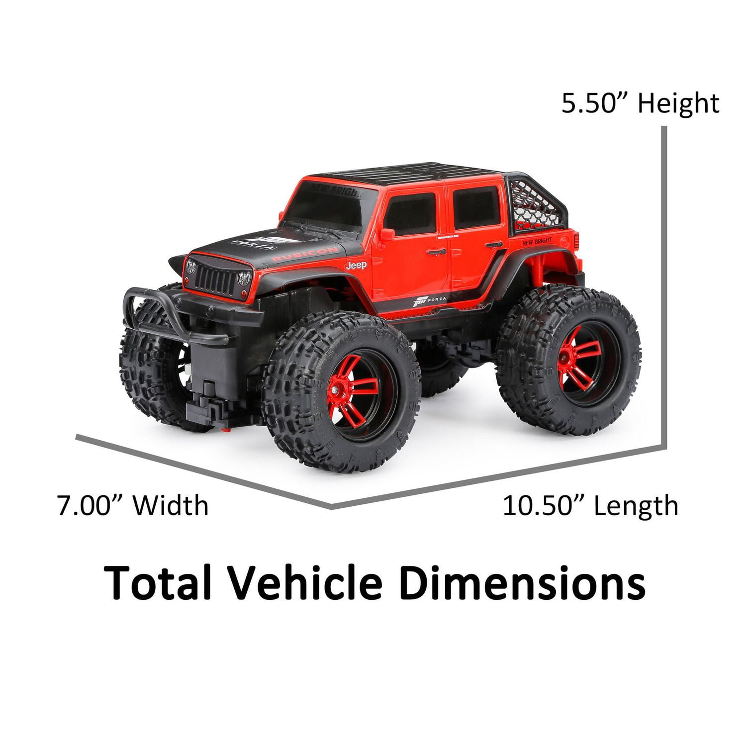 New Bright 1 16 Scale Remote Control Forza Jeep Wrangler 4x4 1 16 RC FORZA JEEP WRANGLER Walmart