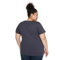 thumbnail image 2 of The Pink Closet Women's Plus Crew Neckline Tee, 2 of 3