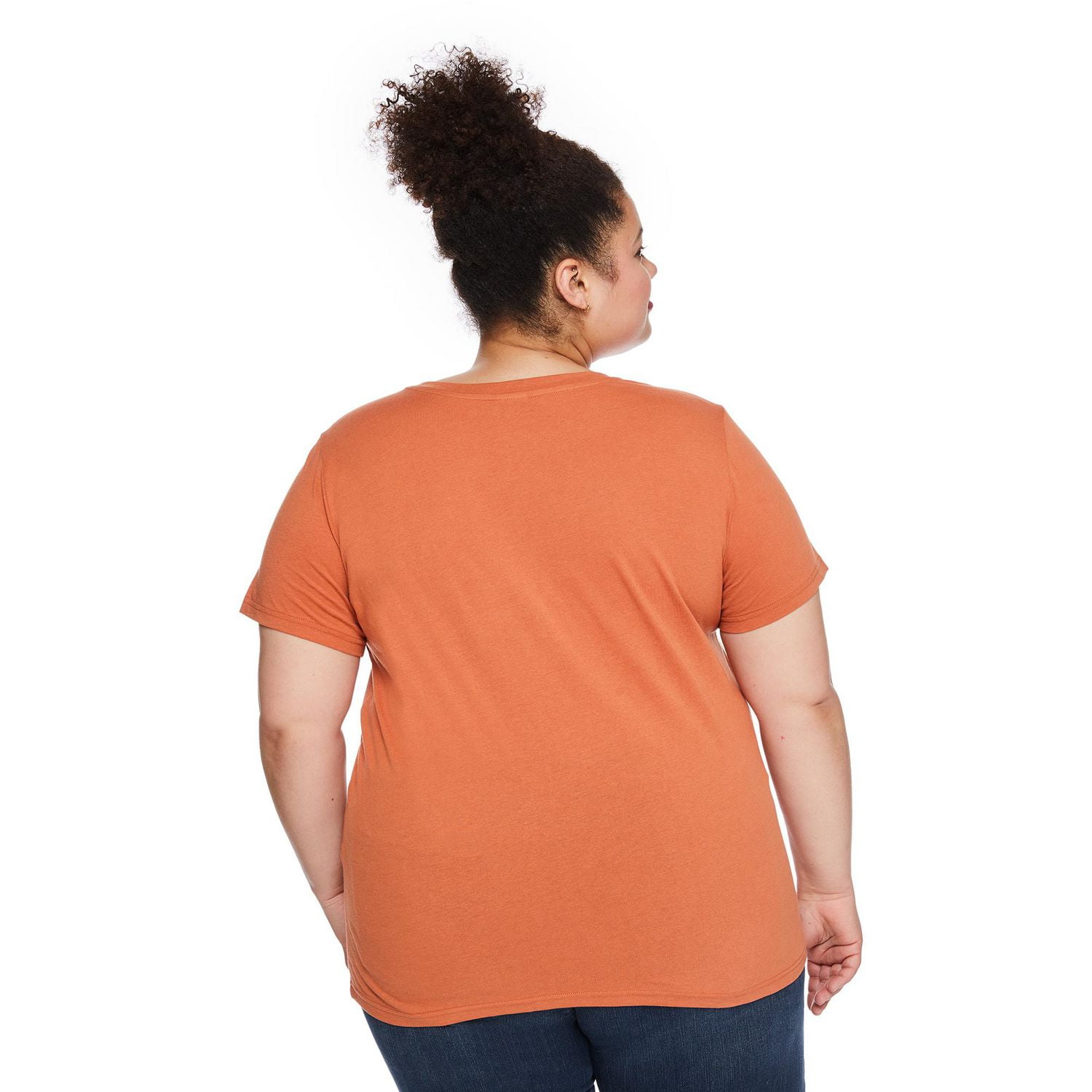 T-shirt à encolure ras du cou The Pink Closet Plus pour femmes