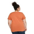 thumbnail image 2 of The Pink Closet Women's Plus Crew Neckline Tee, 2 of 3