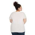 thumbnail image 2 of The Pink Closet Women's Plus Crew Neckline Tee, 2 of 3