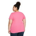 thumbnail image 2 of The Pink Closet Women's Plus Crew Neckline Tee, 2 of 3