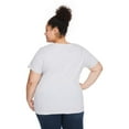 thumbnail image 2 of The Pink Closet Women's Plus Crew Neckline Tee, 2 of 3