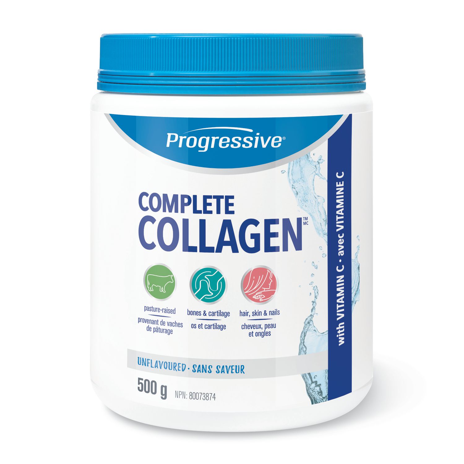 Progressive Complete Collagen Powder, 10 g, Unflavoured, 500 g