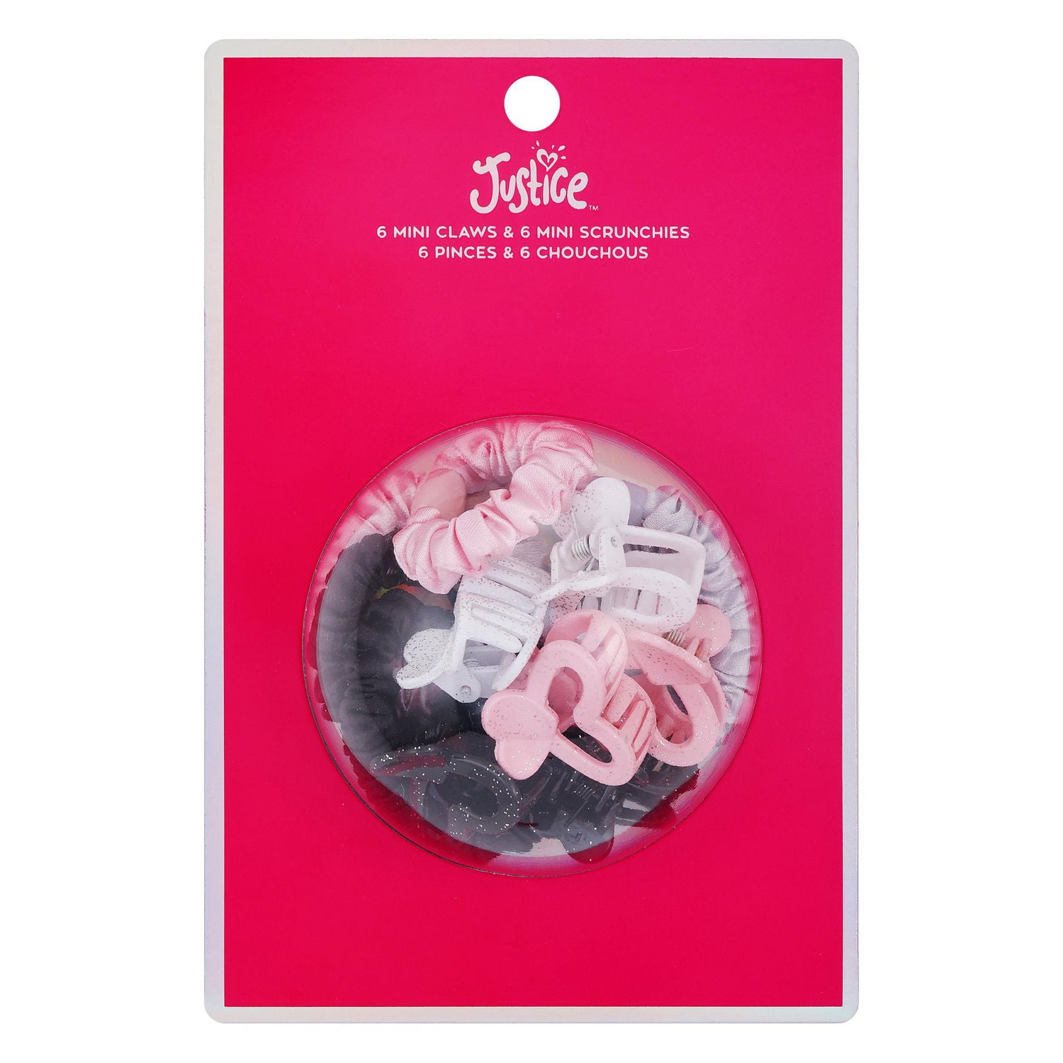 Justice mini claws and scrunchies sets