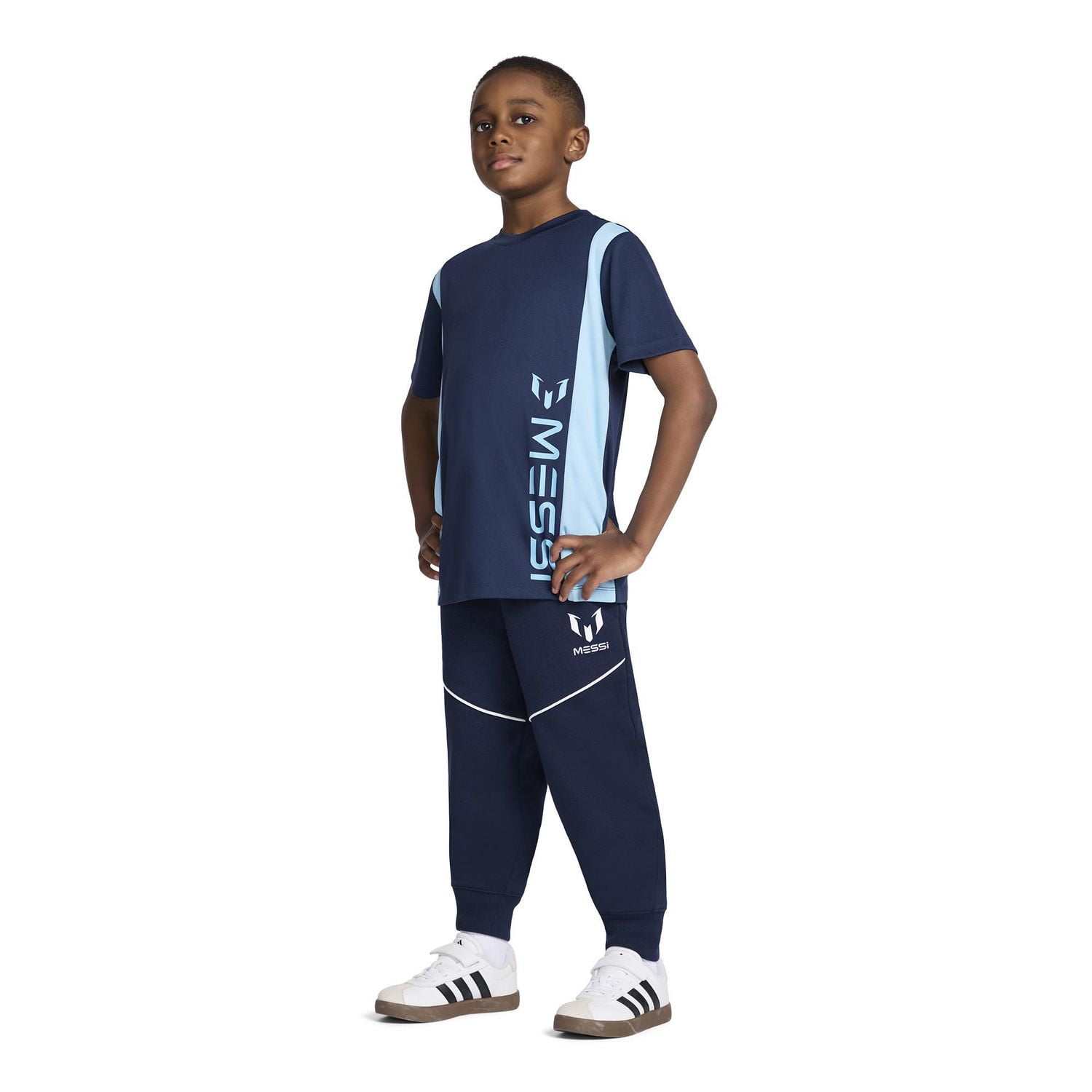 HAUT EN BLOCS DE COULEUR LOGO MESSI BOYS 4/5-14/16