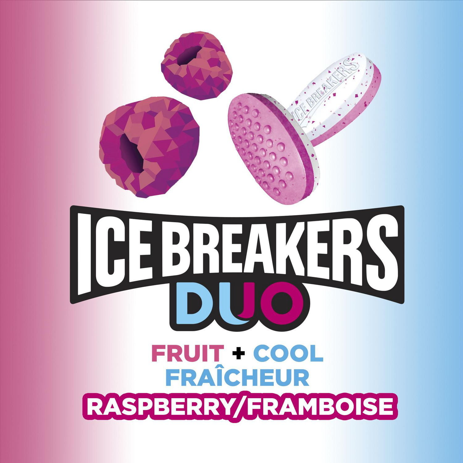 Menthes à saveur de framboise DUOS ICE BREAKERS 36 g
