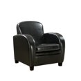 thumbnail image 1 of Fauteuil d'appoint nmoir en similicuir de Monarch Specialties, 1 of 1