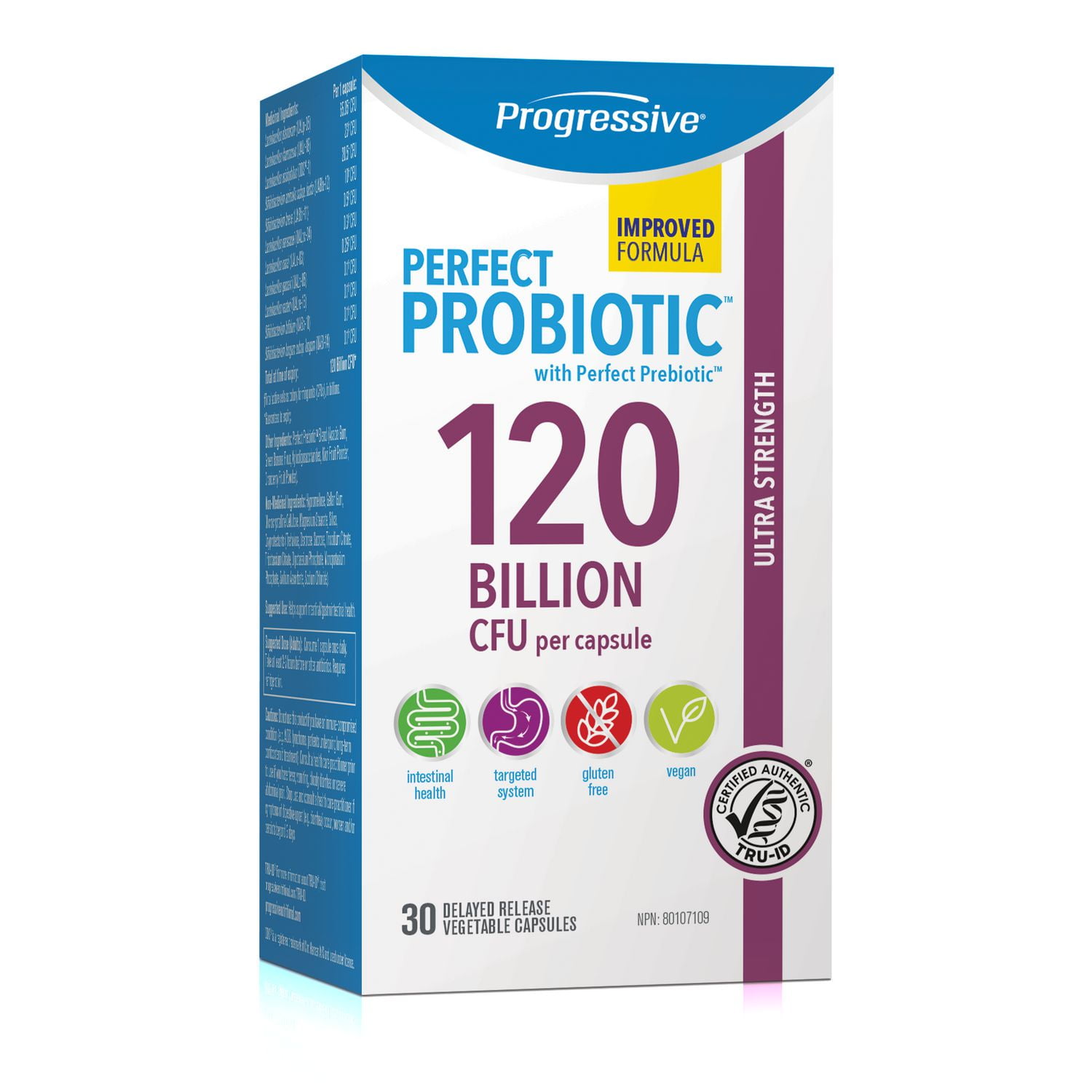 Jamieson Laboratories Progressive Perfect Probiotic Capsules, 120 Billion CFU, 30 Count