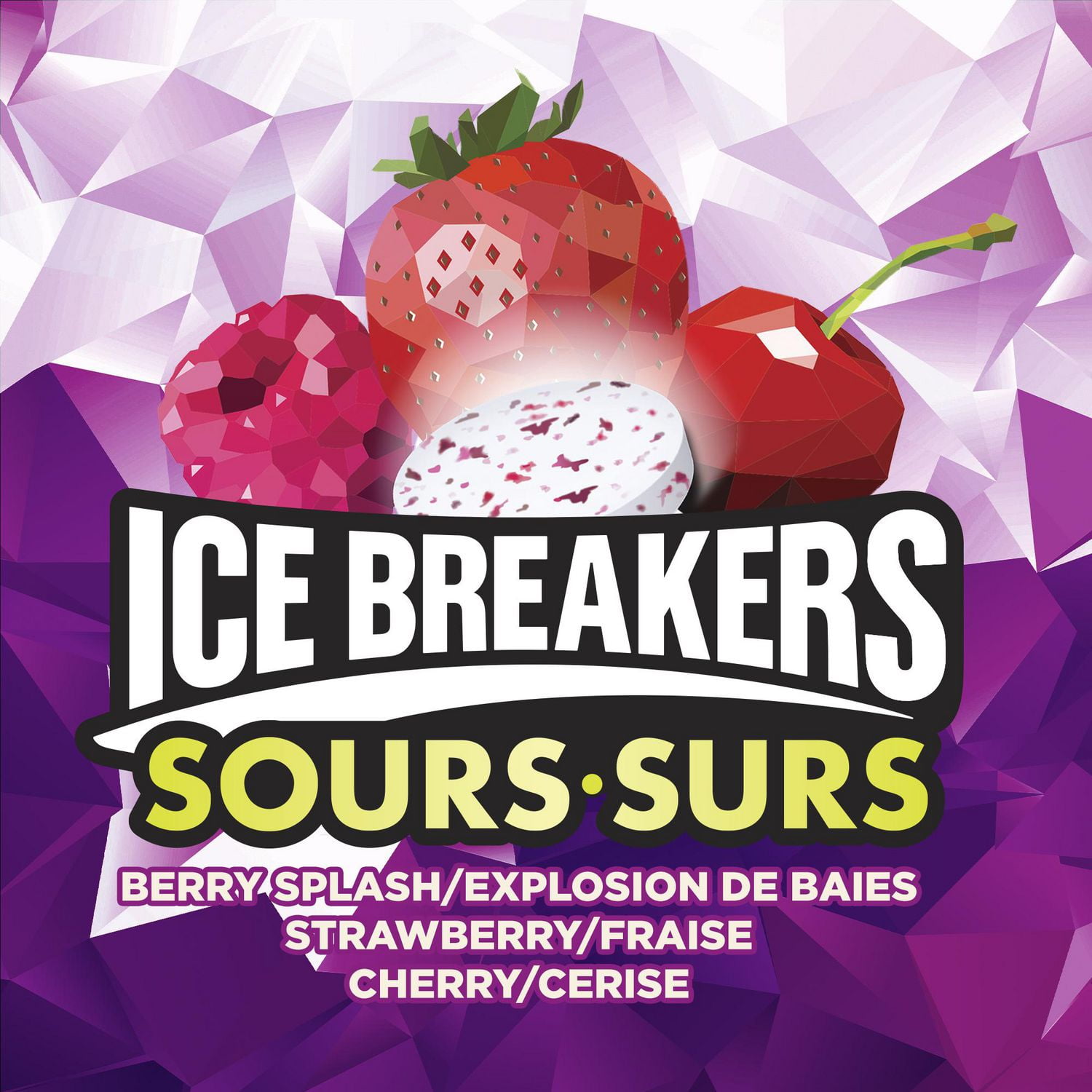 ICE BREAKERS Sours Mints- Berry Splash Flavour
