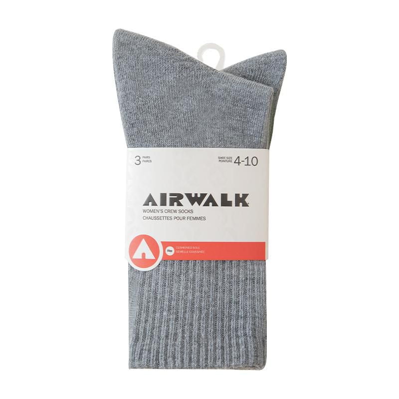 Airwalk Ladies 3pk Crew Liner Socks