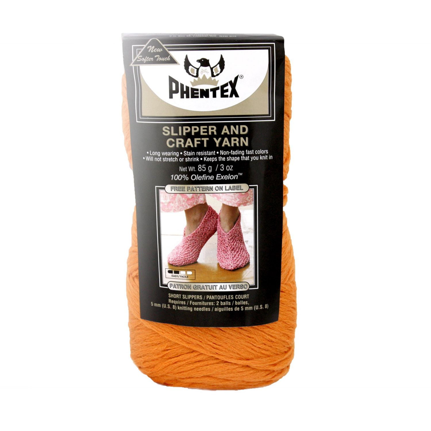 Phentex® Slipper and Craft Yarn, Olefin #4 Medium, 3oz/85g, 164