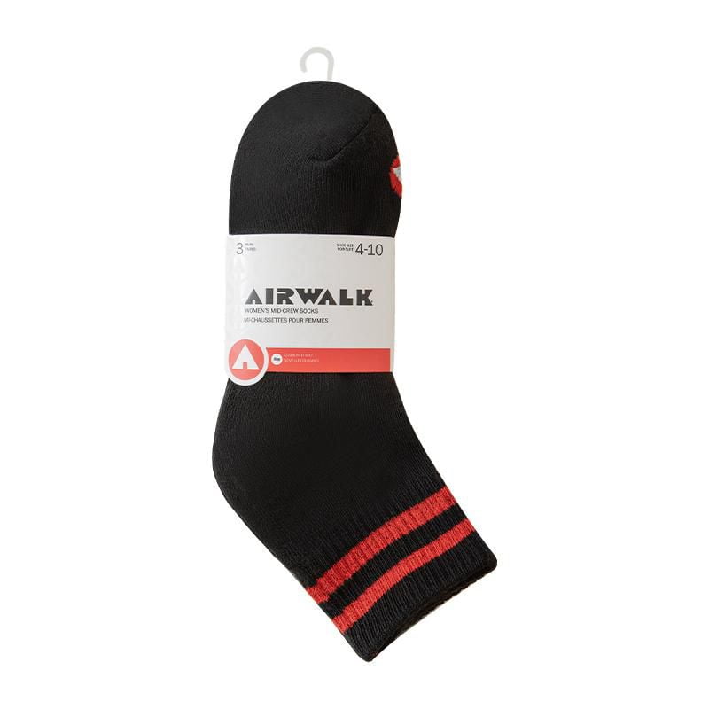 Airwalk 3 paires chaussettes mi-jambe - Femme