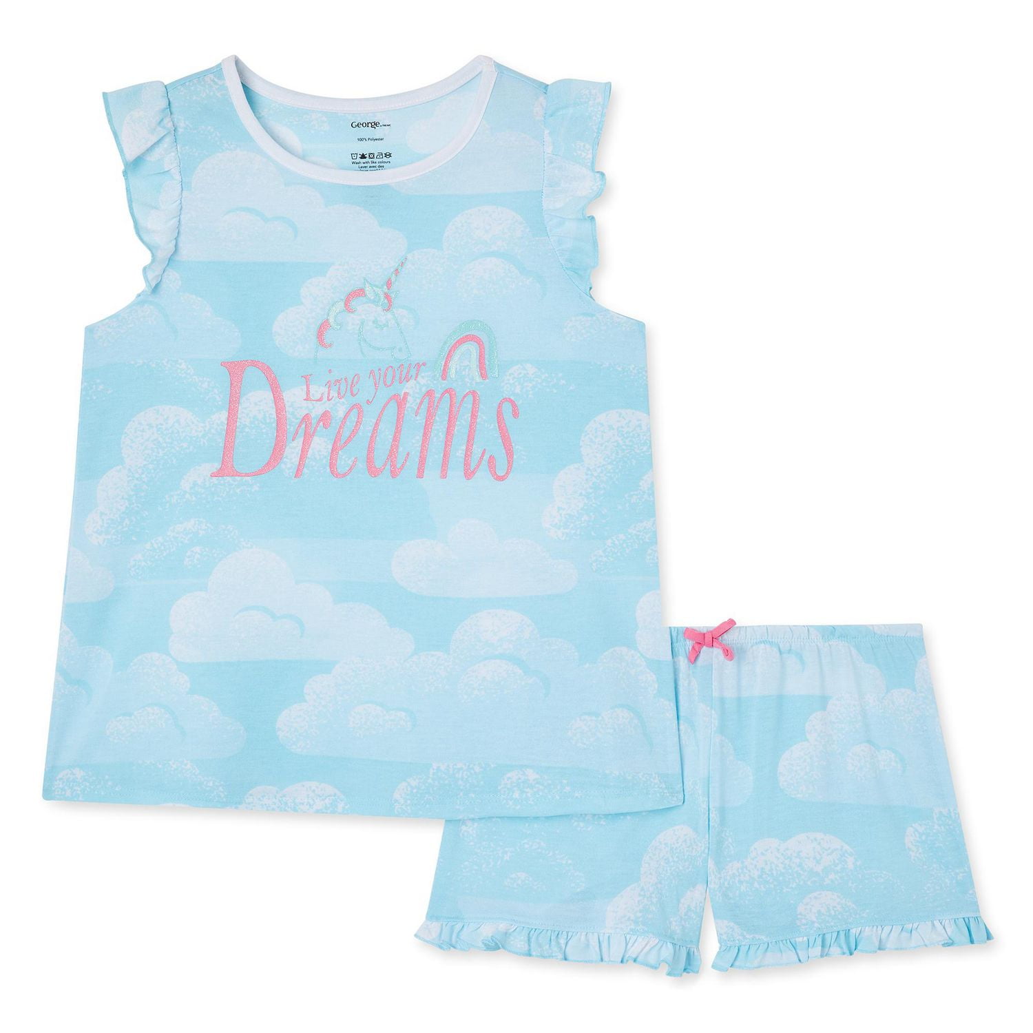 Pyjama 2 Pièces Ryan's World Pour Enfant - Rouge Et Bleu - Personnages Dessin Animé - Neuf