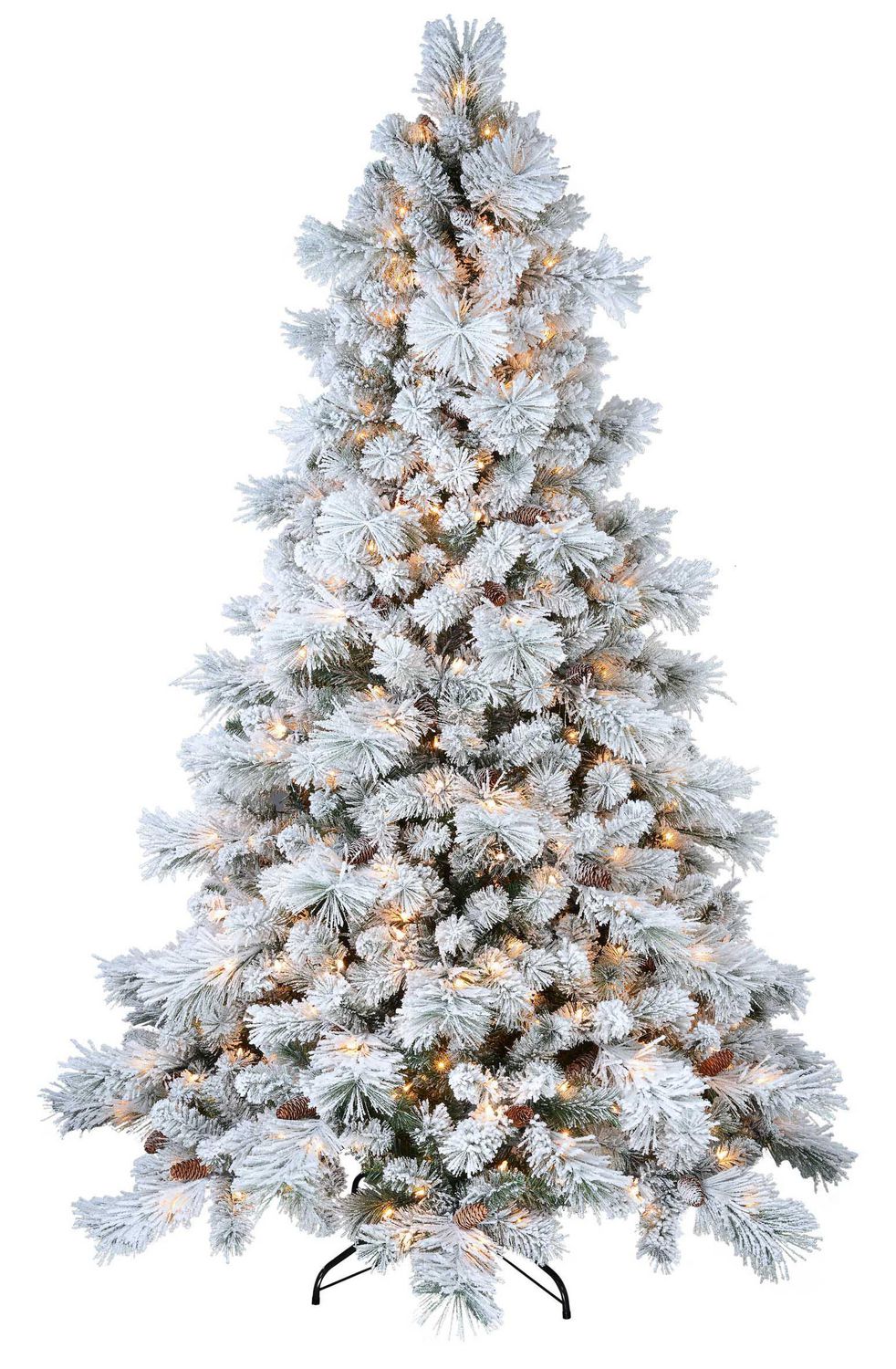 Holiday Time 7.5' Flocked Pre-Lit Christmas Tree - White | Walmart Canada