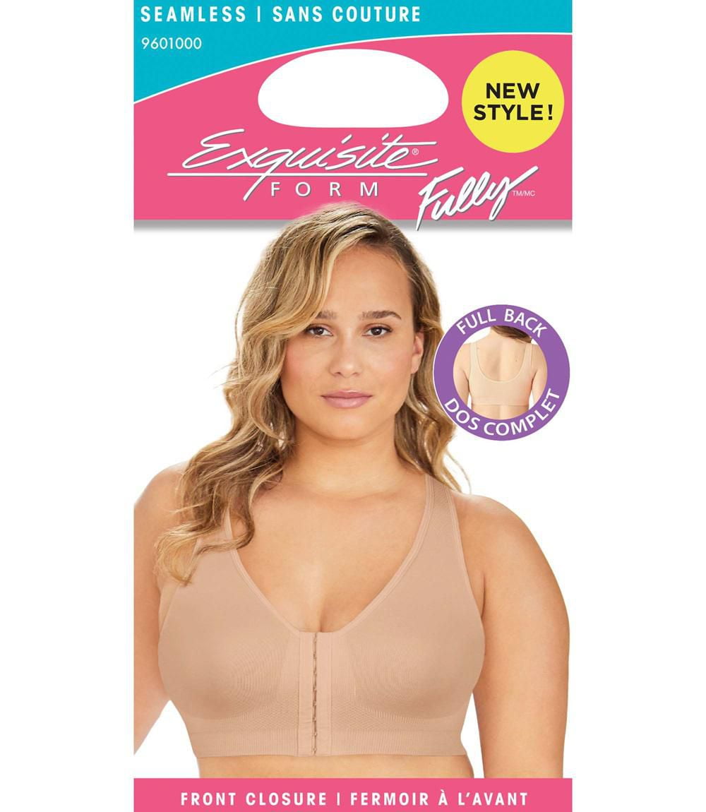 Exquisite Form # 9601000 Soutien-gorge entièrement sans couture, fil, fermeture à l'avant Tailles disponibles -M - 3XL