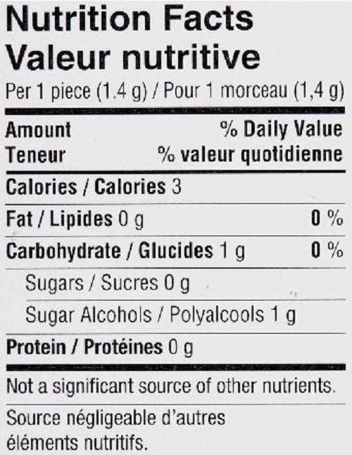 Dentyne Subzero Glacier