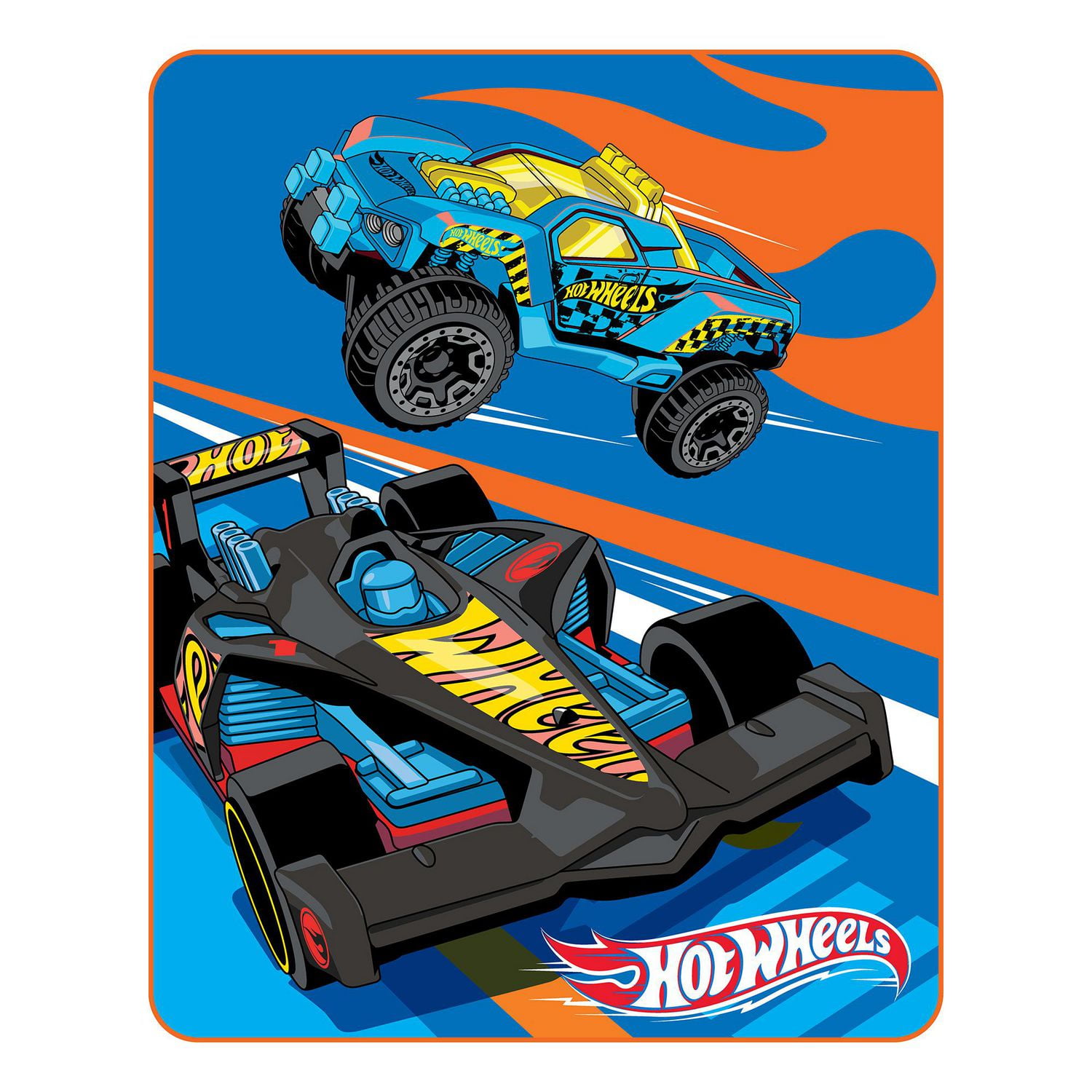 Hot Wheels Extreme Speed Silk Touch Throw