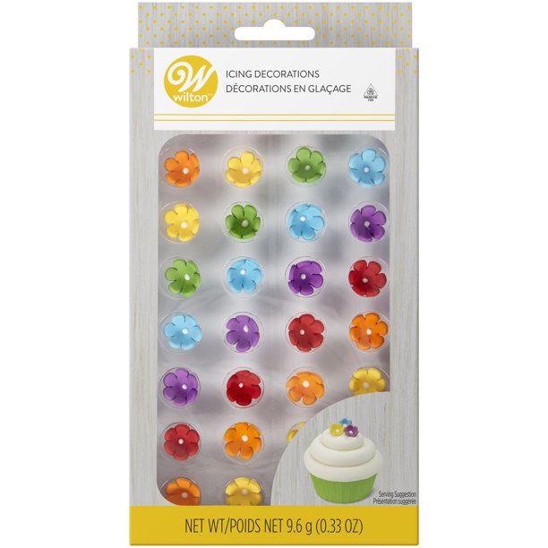 Wilton Mini Daisy MultiColour Icing Decorations Walmart.ca